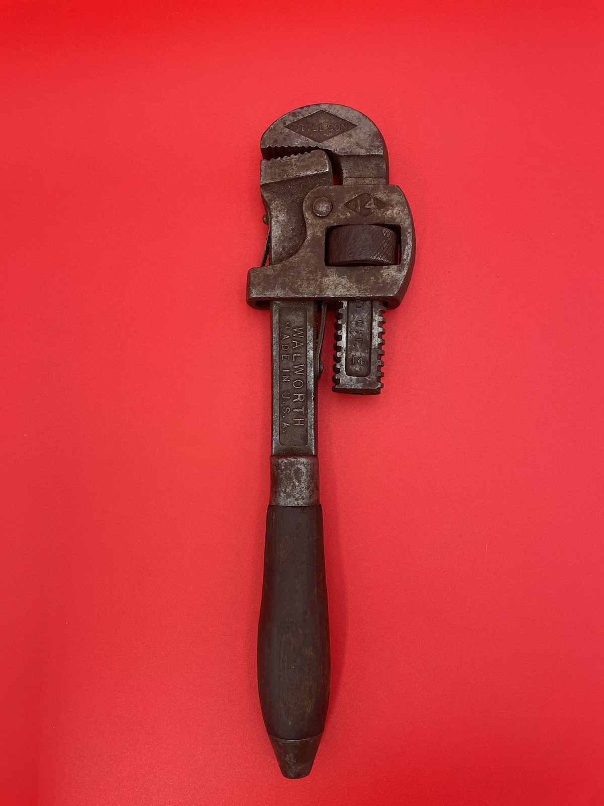 Vintage Walworth Genuine Stillson #14 Pipe Wrench  Made In The USA