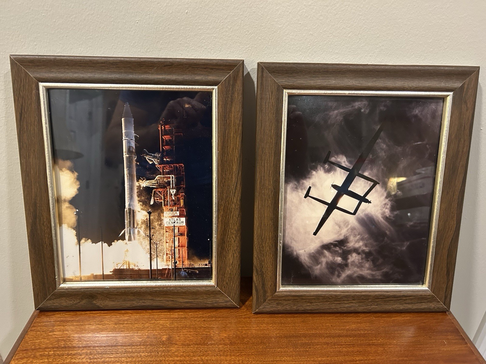 Vintage 1986 NASA Atlas Centaur Rocket Launch & Voyager Aircraft Photo Set USSEA Vintage 1986 NASA Atlas Centaur Rocket Launch & Voyager Aircraft Photo Set USSEA