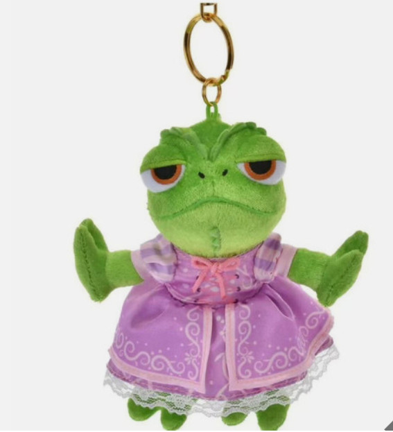 Disney Store WISHING YOU A LOVELY DAY Pascal Plush Keychain Rapunzel toy Gift