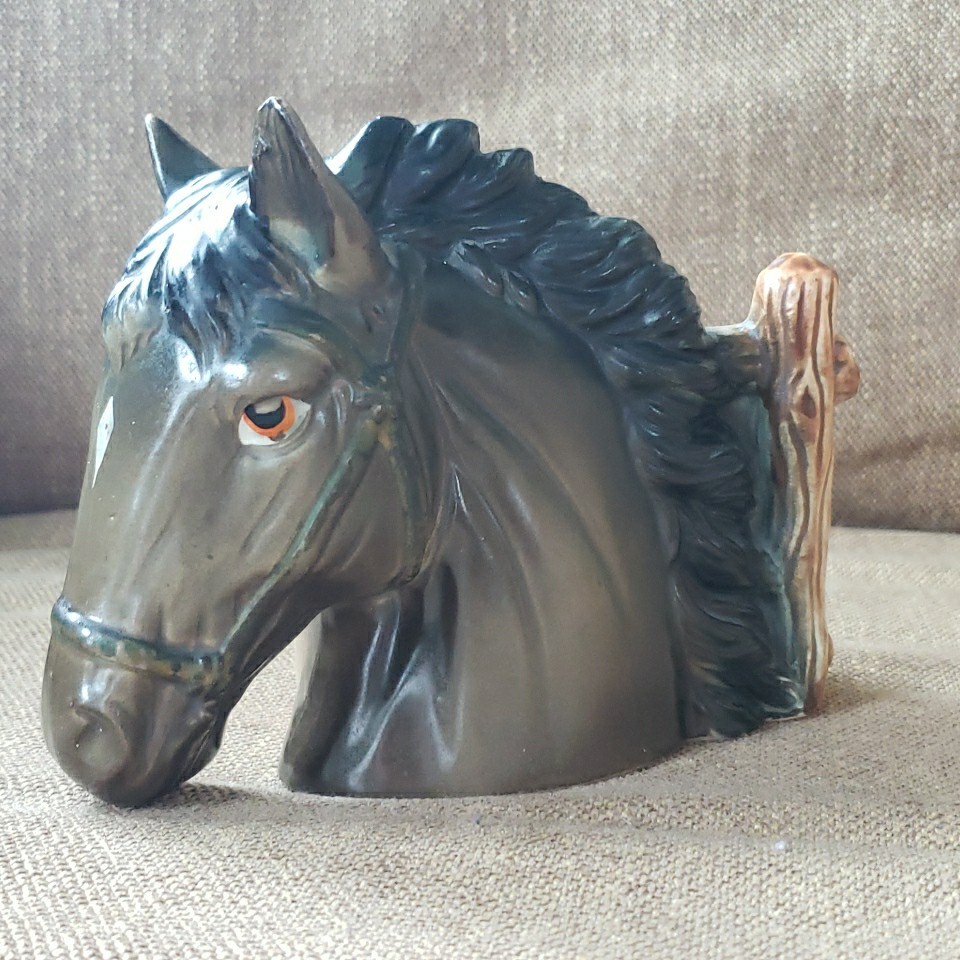 Vintage Rubens Porcelain Horse Head Planter Vase 390x Japan
