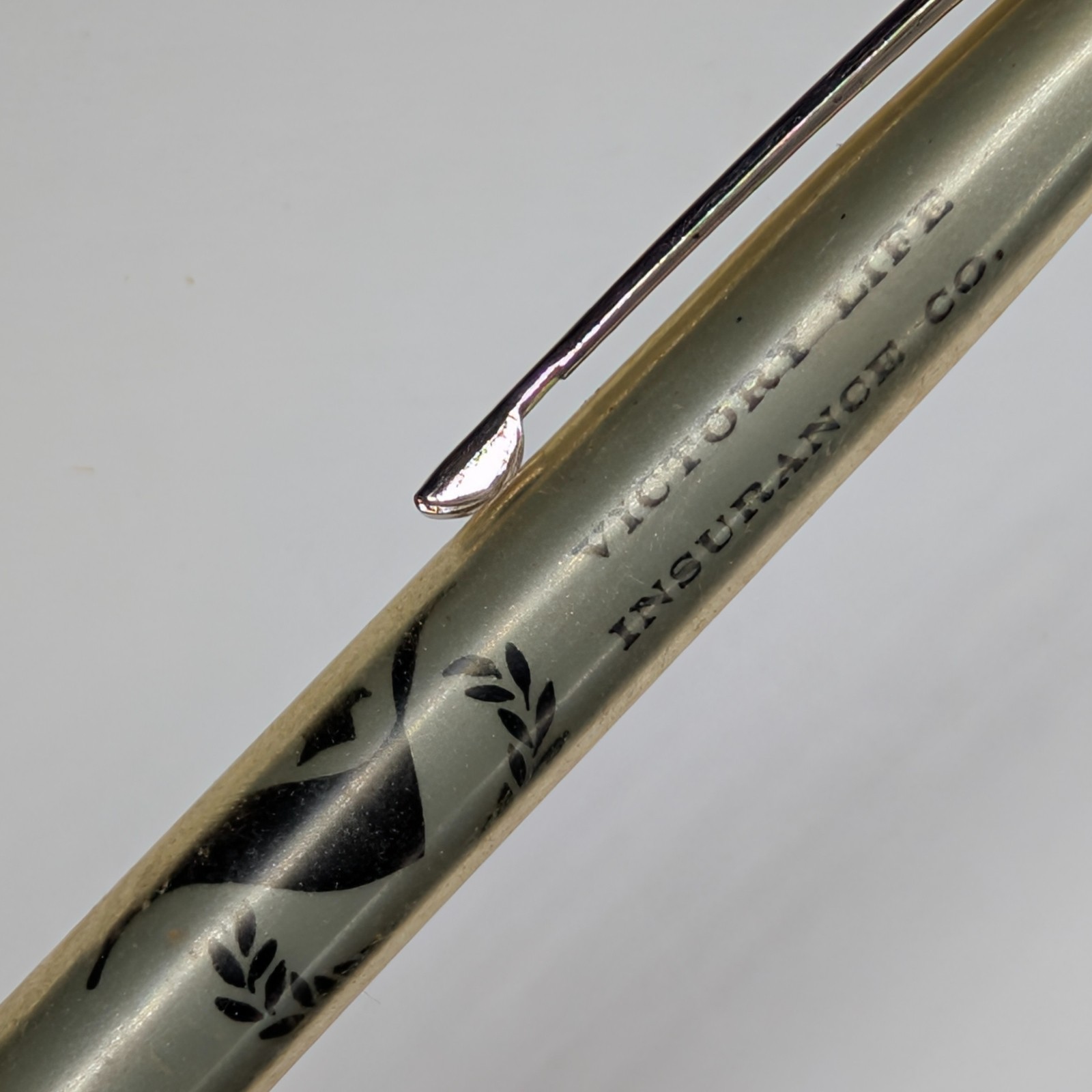c1970s Topeka Kansas Victory Life Insurance Co Ballpoint Pen Hamlin KS Flograph