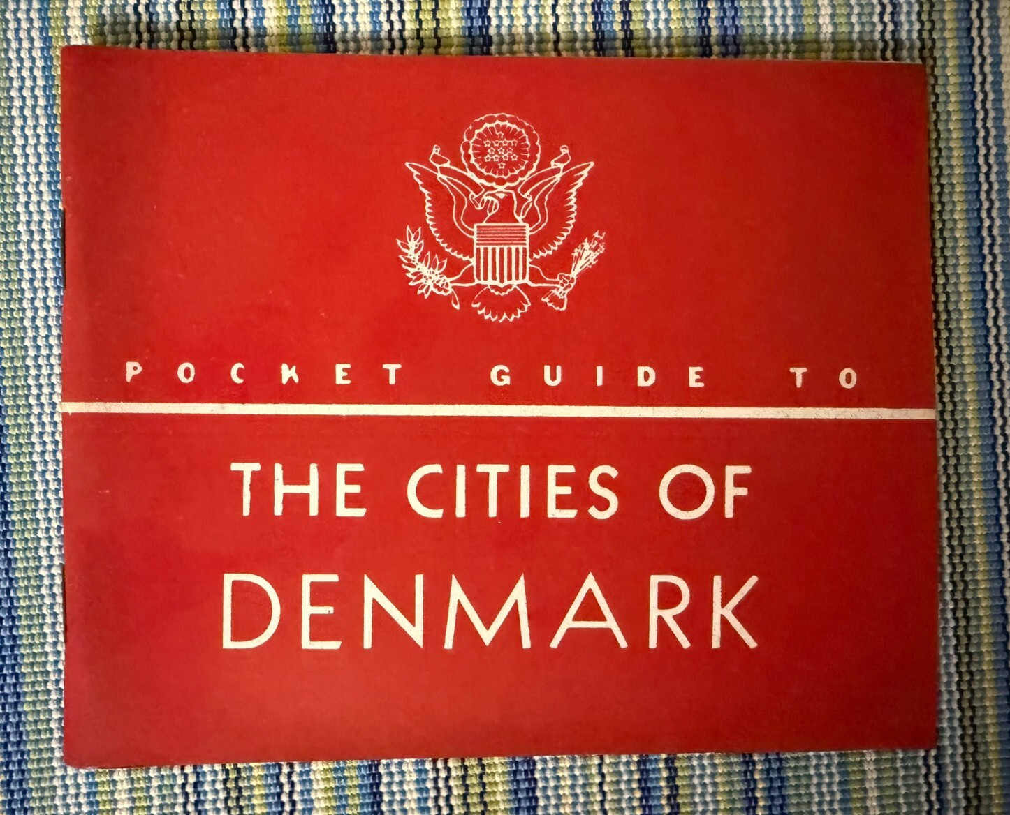 WW2 U.S Army & Navy POCKET GUIDE to The Cities of the DENMARK, 1944