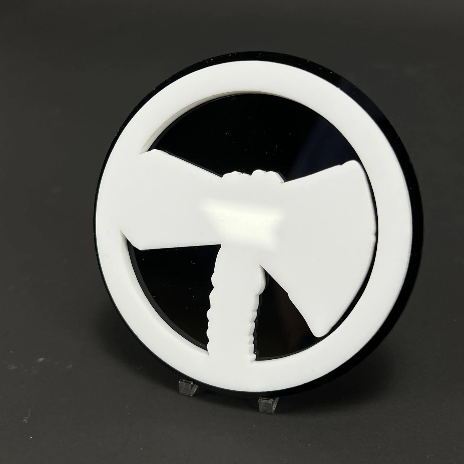 1PC Axe Emblem 3D Acrylic Badge - Car Truck Emblem Fender Tailgate Trunk Sticker