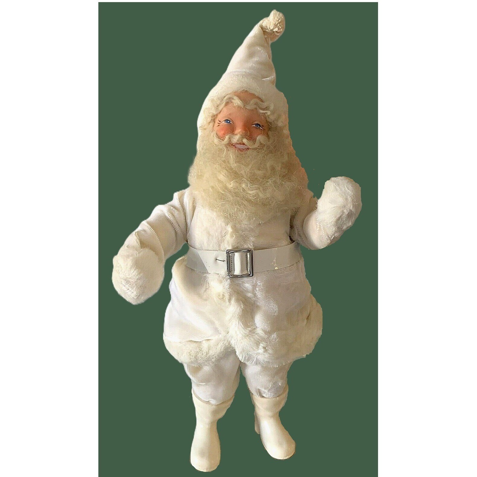 Wonderful 1960 Vtg SANTA CLAUS Cream Suit Rare Display Arts NYC Doll Figure 15\