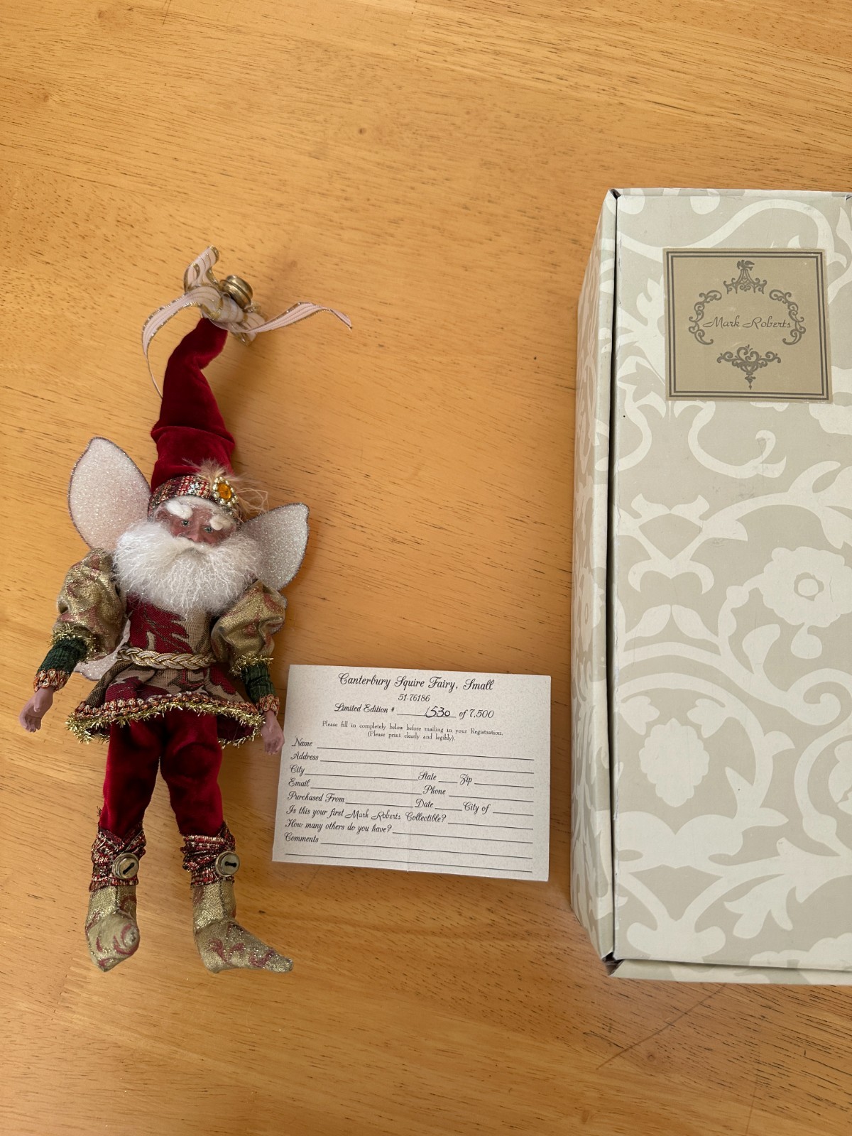 Mark Roberts Canterbury Squire Fairy Small 51-76186 LE 1530/7500 Original Box