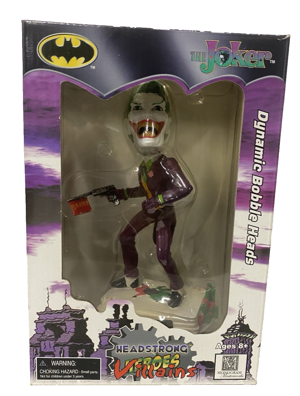 2004 Monogram Masterworks Headstrong Villains Joker Dynamic Bobbleheads 2004 Monogram Masterworks Headstrong Villains Joker Dynamic Bobbleheads