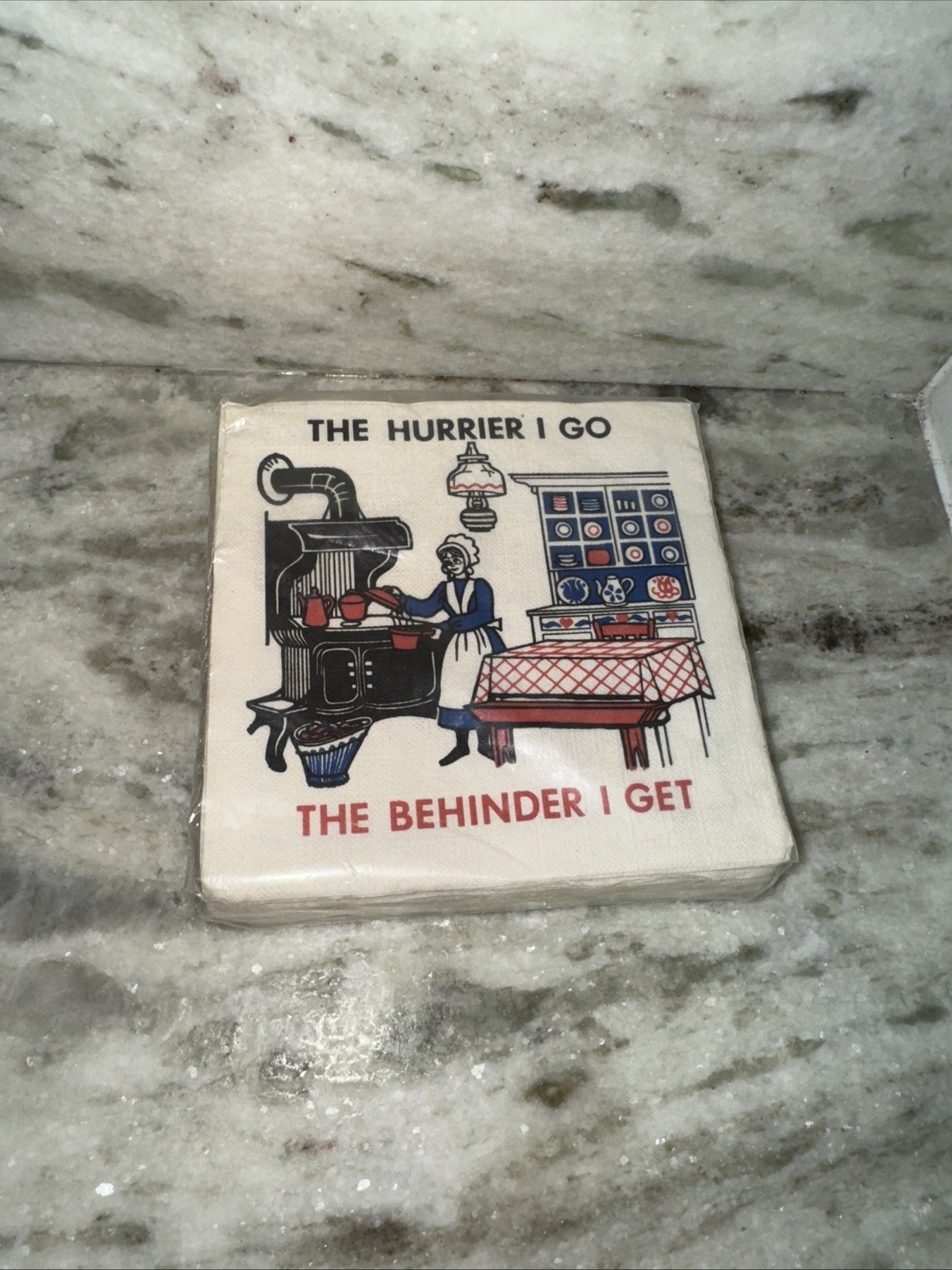 PA Dutch Sayings Napkins - New/Sealed - Hurrier/Behinder VTG RARE FAST SHIPPING