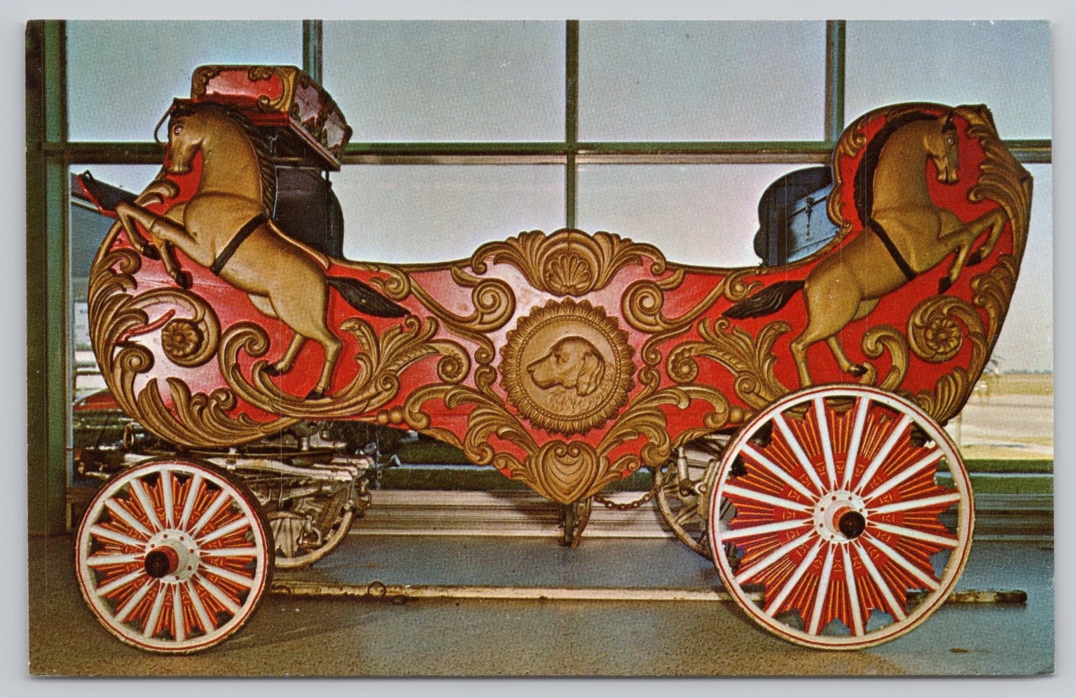 Sig Sautelle Pony Wagon Circus Hall of Fame Sarasota FL Postcard