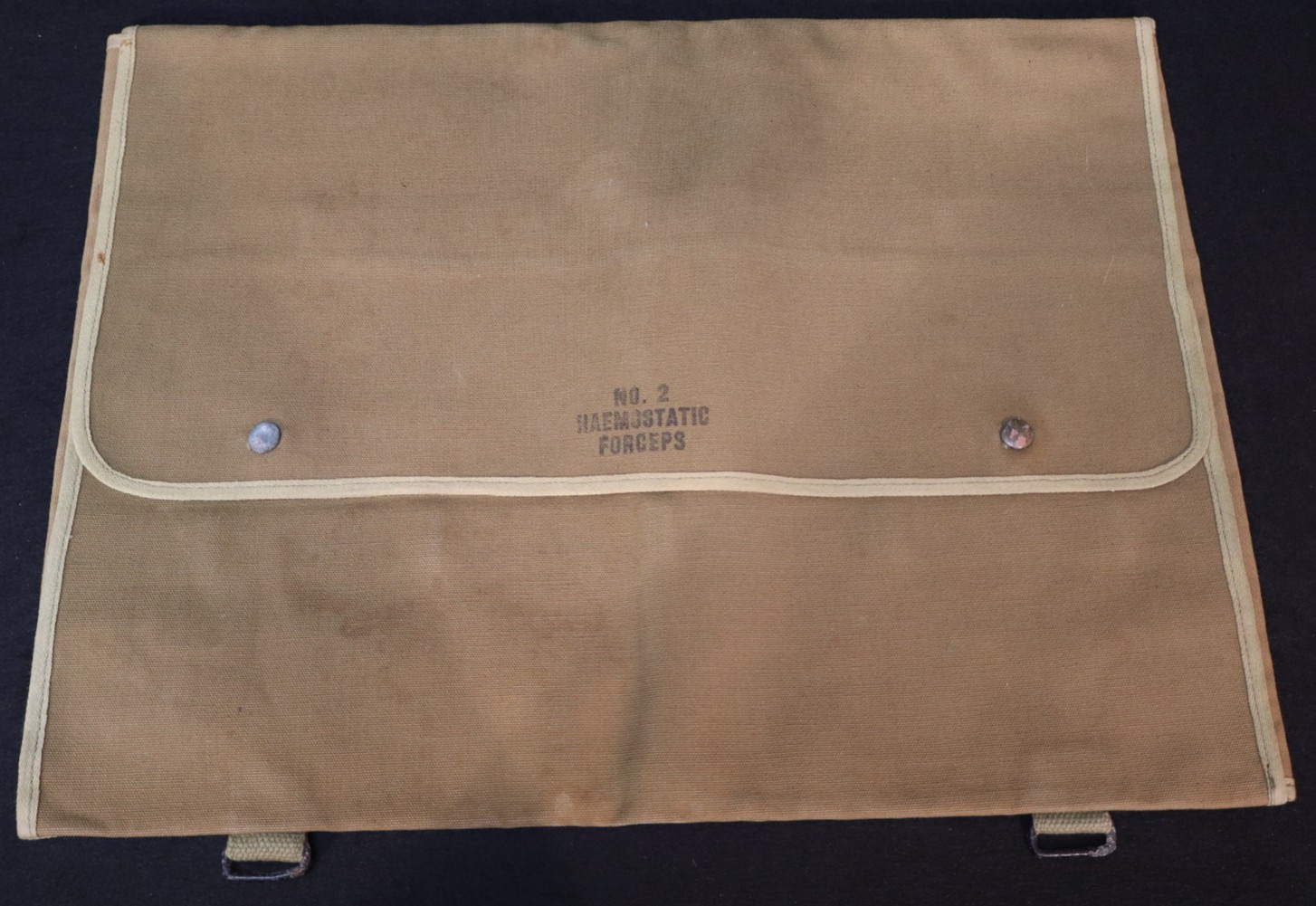 WW2 Army Medical Dept Surgical Instrument Set Canvas Roll No 2 Haemostatic Force