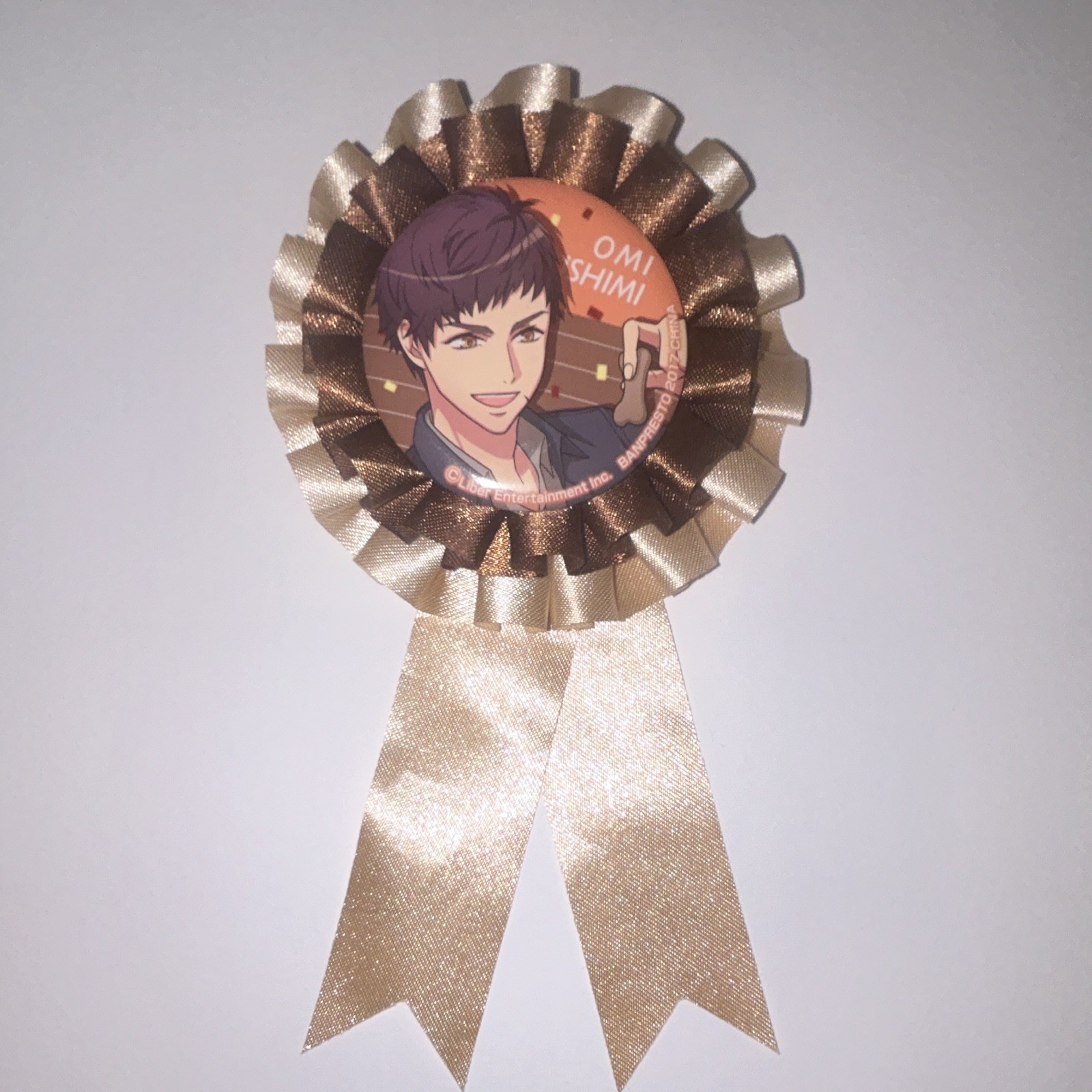 A3 Act Addict Actors - Omi Fushimi Ribbon Pin Back Badge/Button