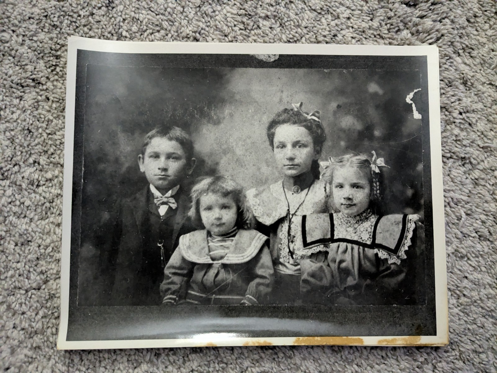 Vtg Lot Of 3 1900s Professional Portraits. Sister, Family Class Photo Victorian