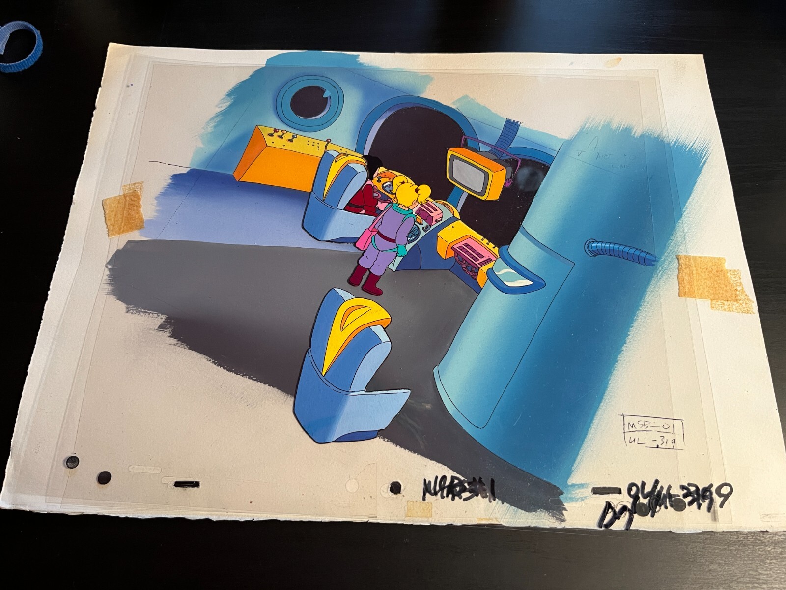 The Magic School Bus Cartoon Animation Production cel from 1994 Pilot episode