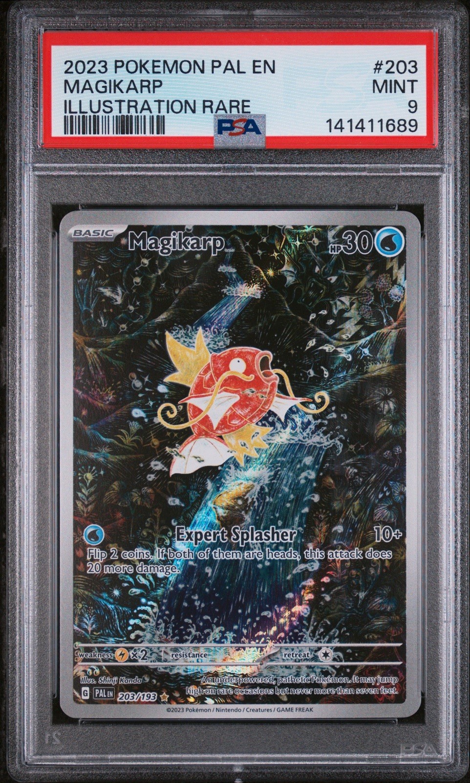 Pokémon TCG Magikarp Paldea Evolved 203/193 PSA 9 Illustration Rare