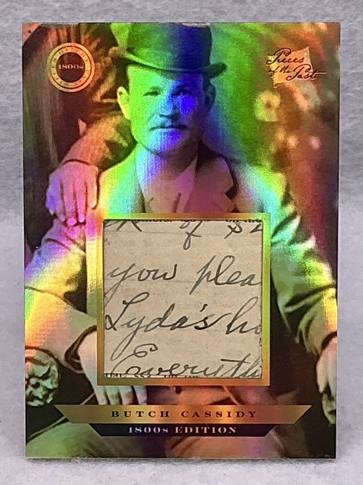 2024 Pieces Of The Past 1800s Edition Butch Cassidy Handwritten Relic Wild West 2024 Pieces Of The Past 1800s Edition Butch Cassidy Handwritten Relic Wild West