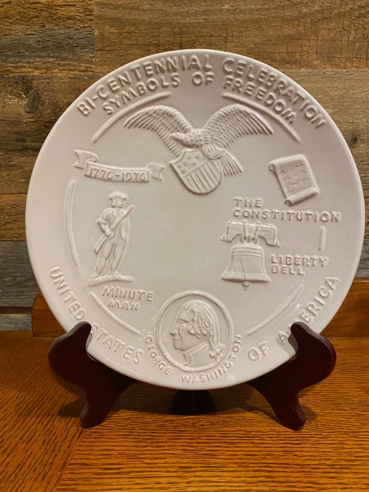 1976 Frankoma Collectors Bi-centennial Celebration Signed Plate, 8\