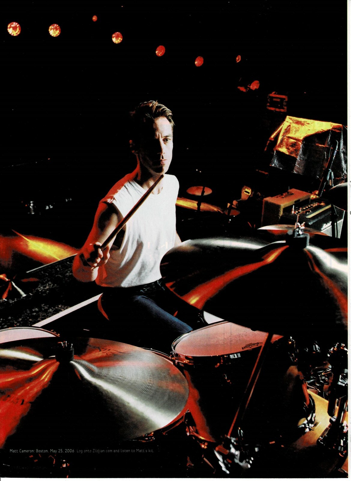 MATT CAMERON OF PEARL JAM / SOUNDGARDEN - Music Print Ad Photo - 2006 MATT CAMERON OF PEARL JAM / SOUNDGARDEN - Music Print Ad Photo - 2006