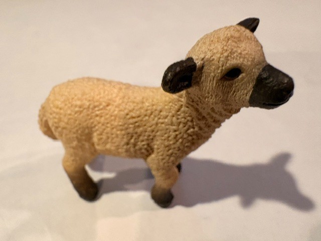 SCHLEICH SHROPSHIRE SHEEP LAMB Farm Animal Figure 2011 Retired 13682 Used