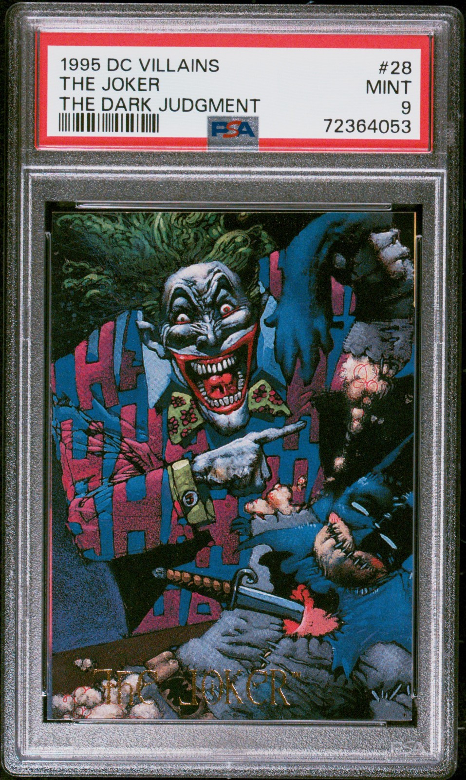 1995 DC VILLAINS THE DARK JUDGMENT #28 THE JOKER THE DARK JUDGMENT