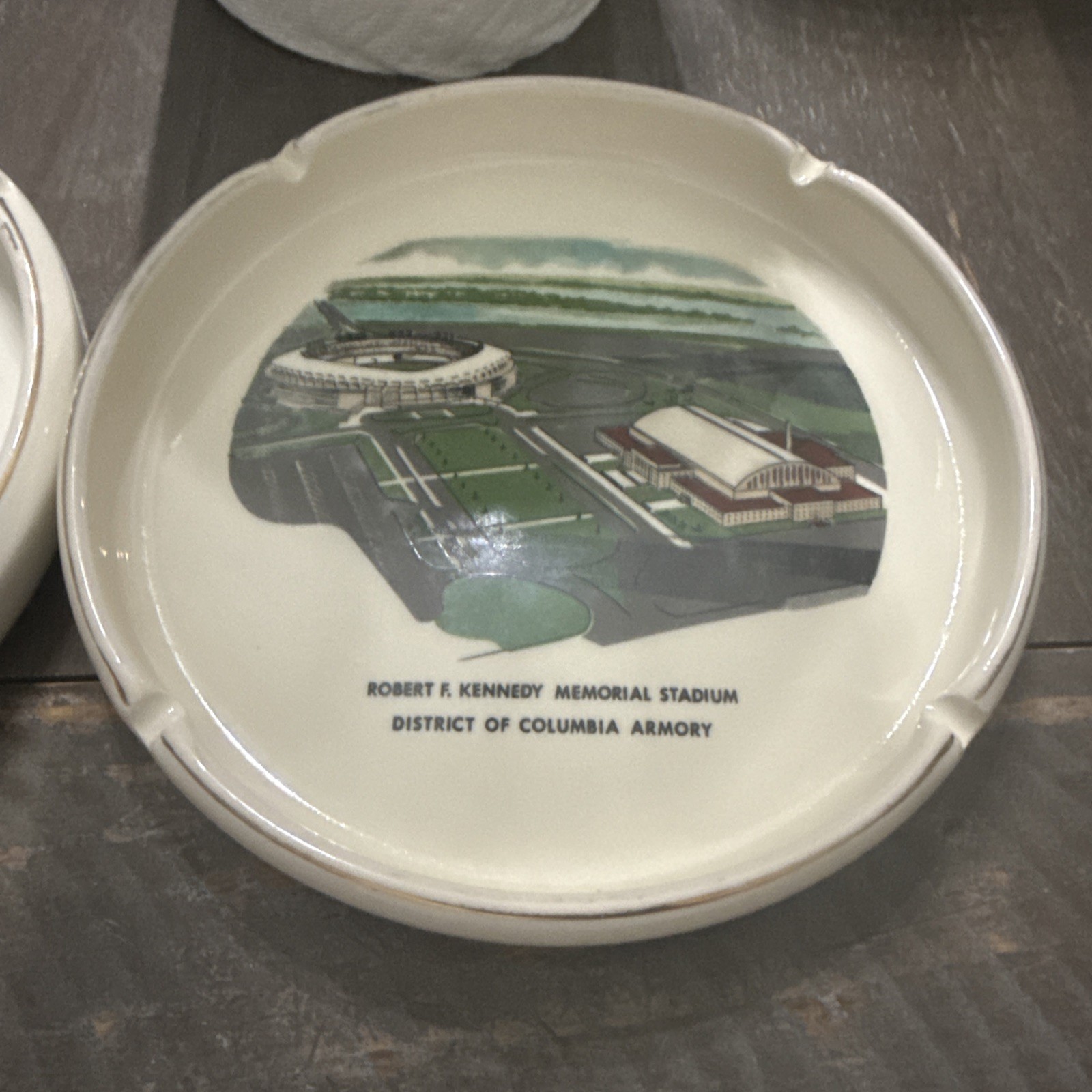 2 matching Robert F. Kennedy memorial stadium Ashtray Vintage 2 matching Robert F. Kennedy memorial stadium Ashtray Vintage