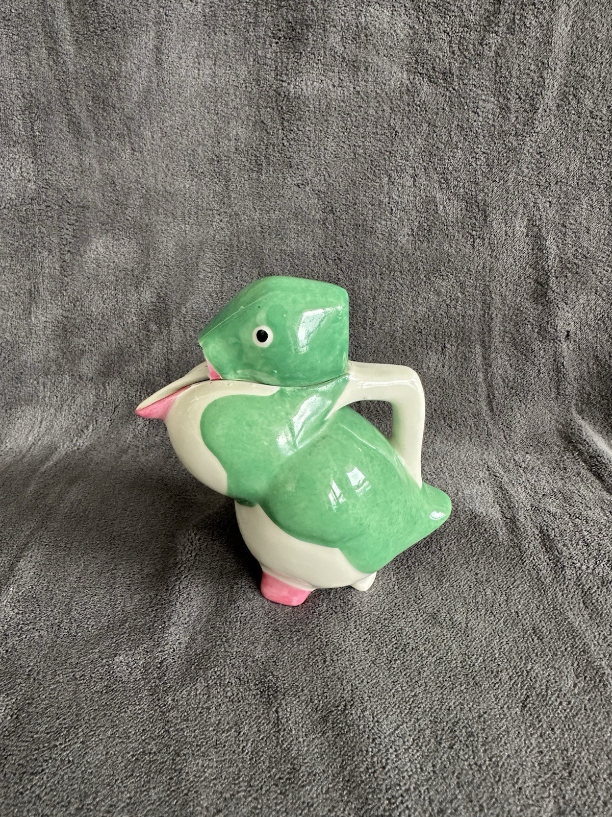 Edouard Marcel Sandoz Theodore Haviland Limoges Figural Duck Pitcher Signed