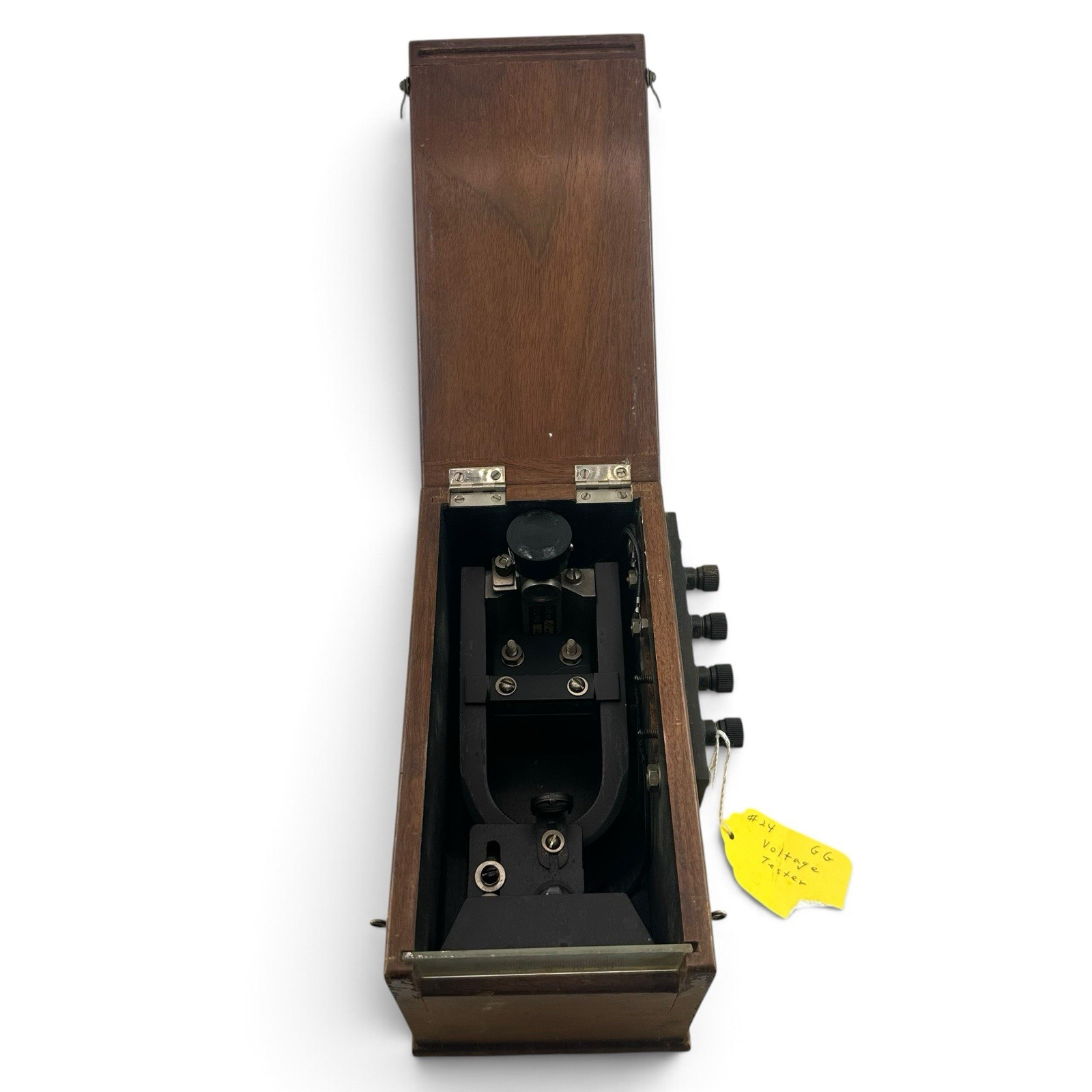 Vintage Leeds & Northrup 2420 B Light Beam Galvanometer in Wood Box Made In USA Vintage Leeds & Northrup 2420 B Light Beam Galvanometer in Wood Box Made In USA
