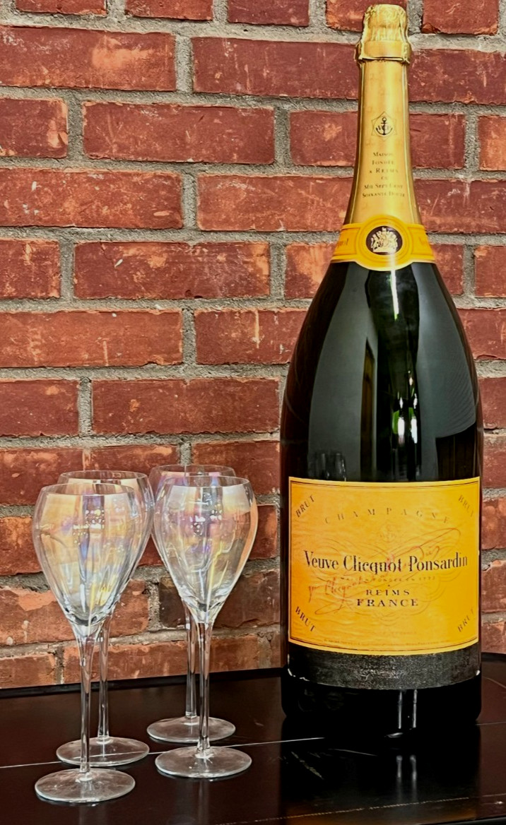 Vtg Veuve Clicquot Ponsardin France Champagne Brut 3L + Empty Display Bottle 23\