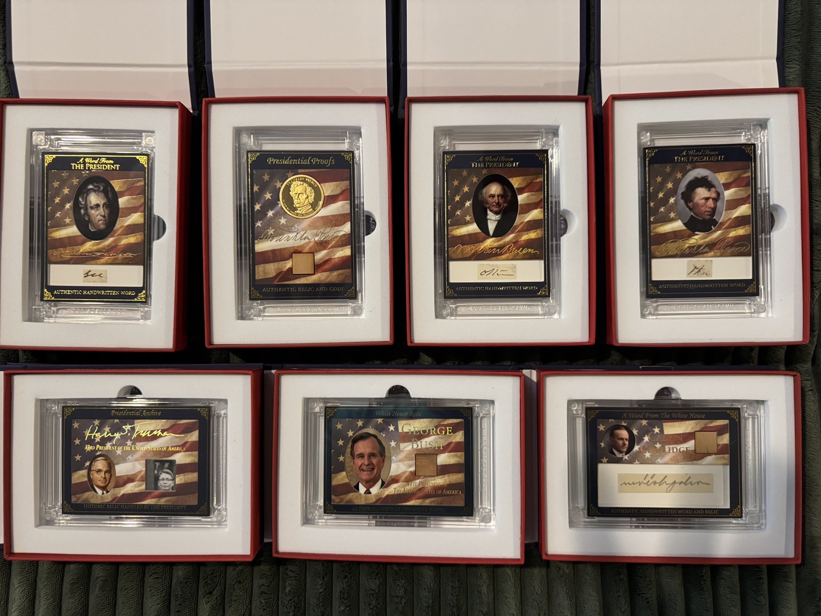A Word From POTUS Lot Of Seven Cards 