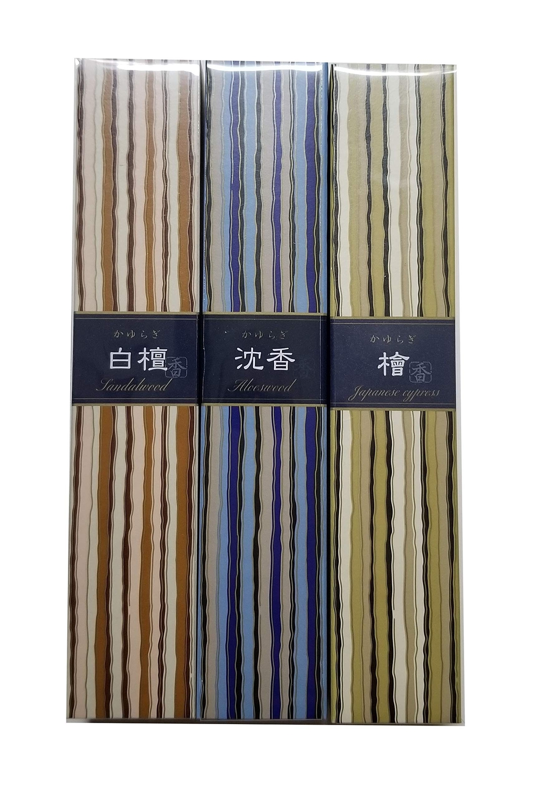 nippon kodo Kayuragi Incense Set of 3 Scents (Sandalwood, Aloeswood and Japan...