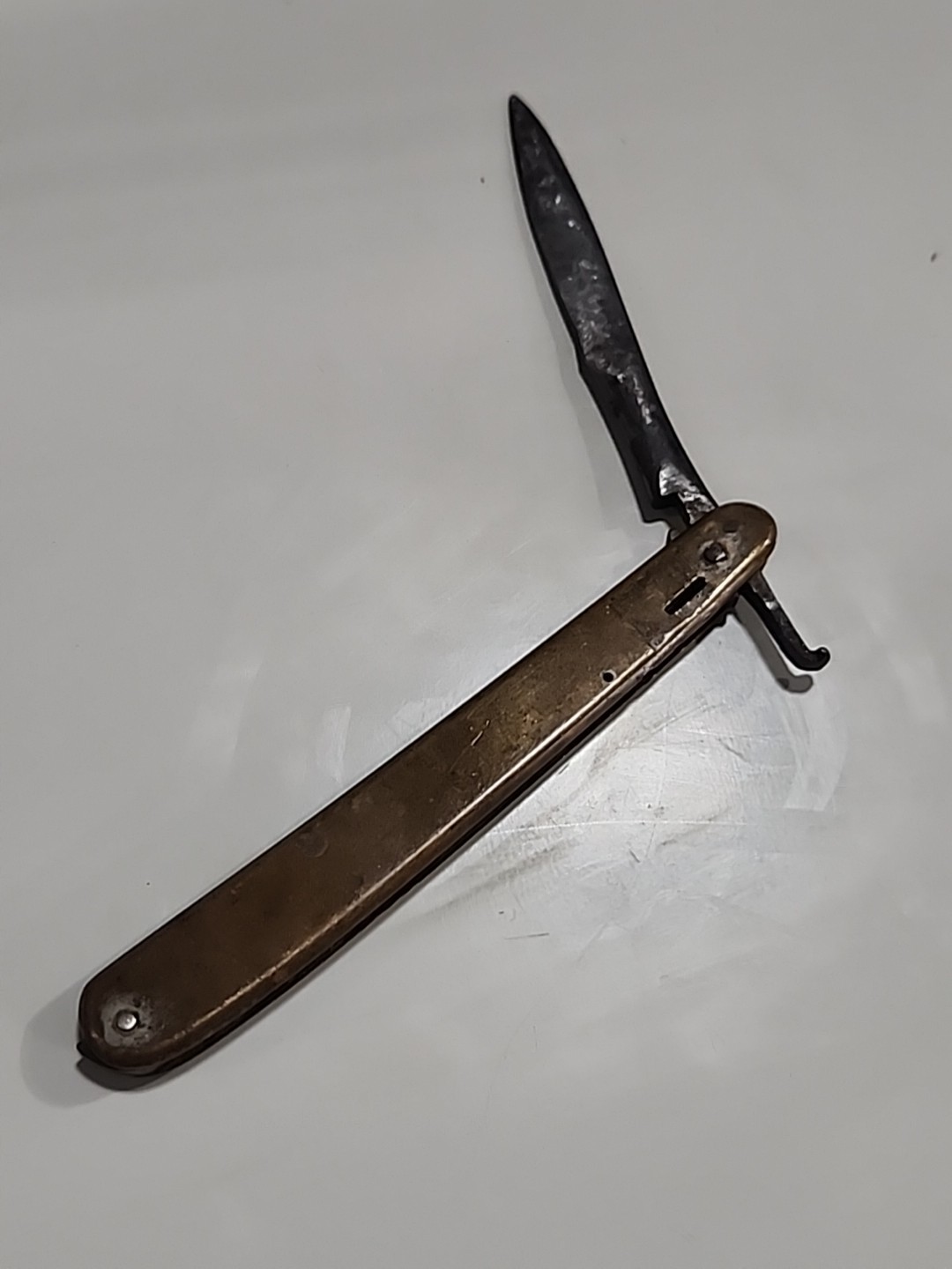 Antique 1870-1880\'s vintage doctors tool, folding bistoury/surgical knife lancet