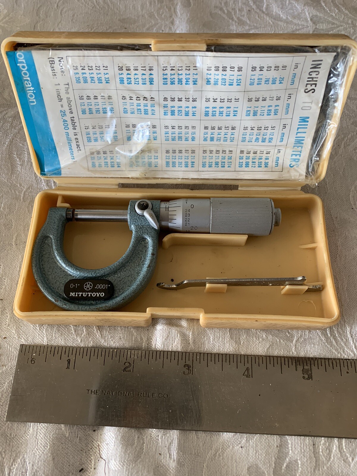 Mitutoyo 103-135 Micrometer M125-1”