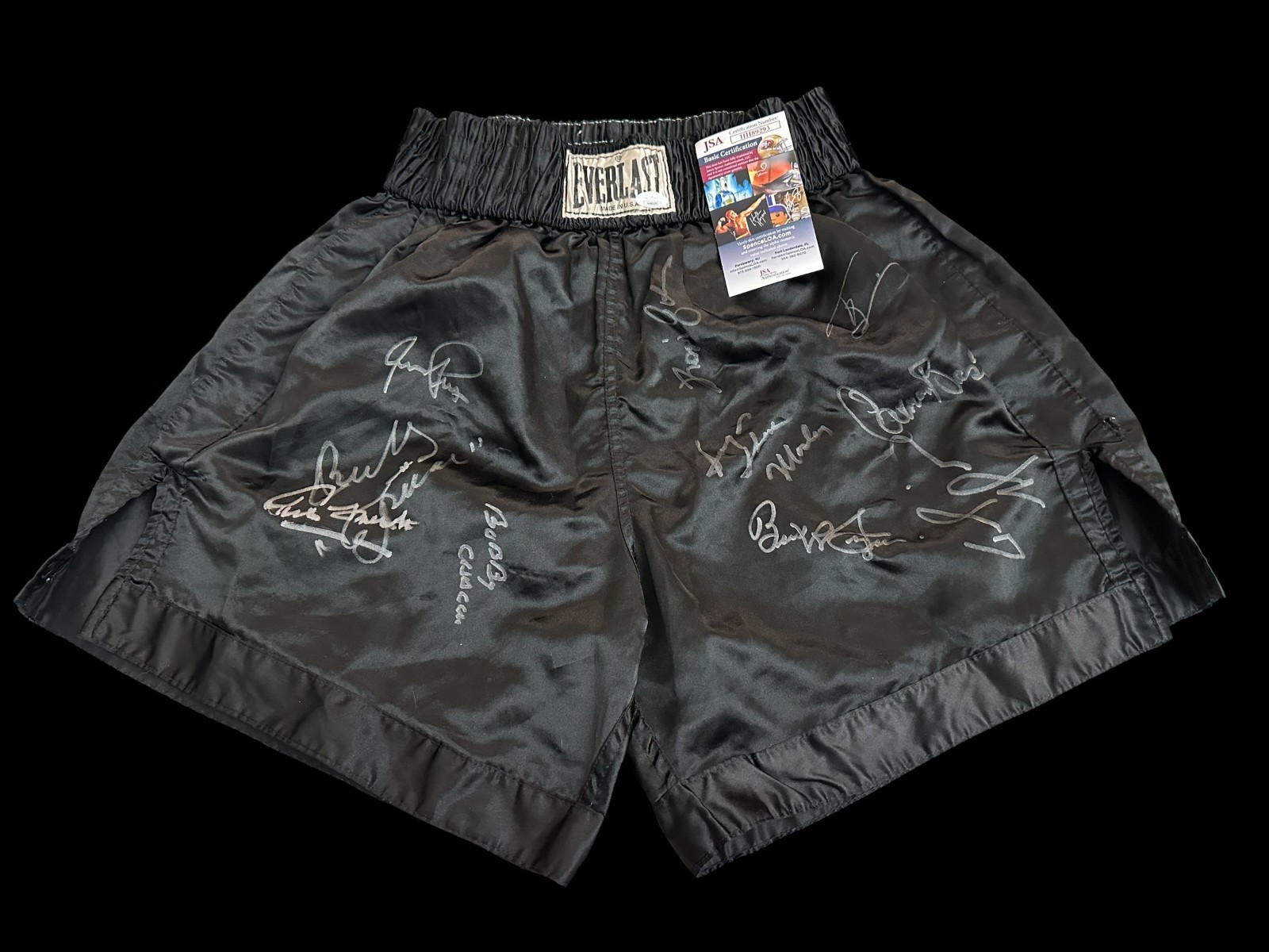 Carmen Basilio Tommy Morrison Terry Norris Shane Mosley Boxing Signed Trunks JSA