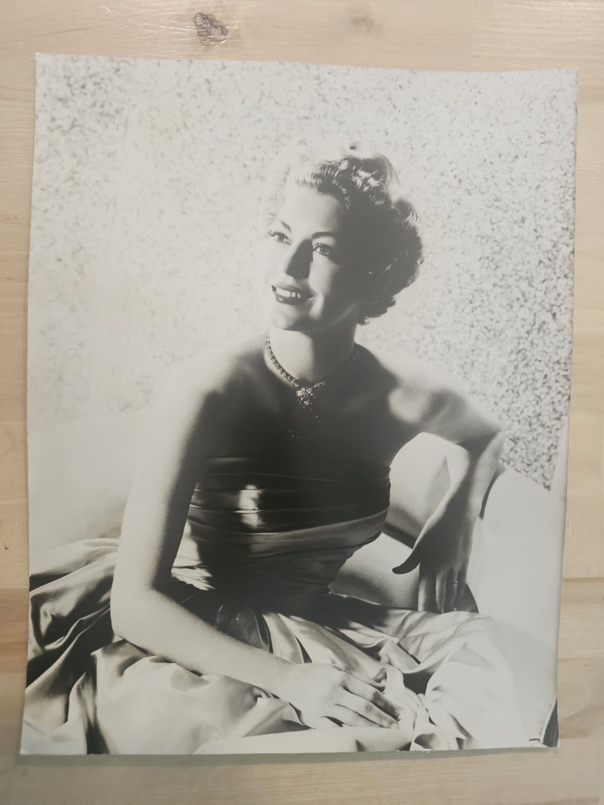 HOLLYWOOD BEAUTY AVA GARDNER STUNNING PORTRAIT 1940s ORIG PHOTO XXL OVERSIZE DBW