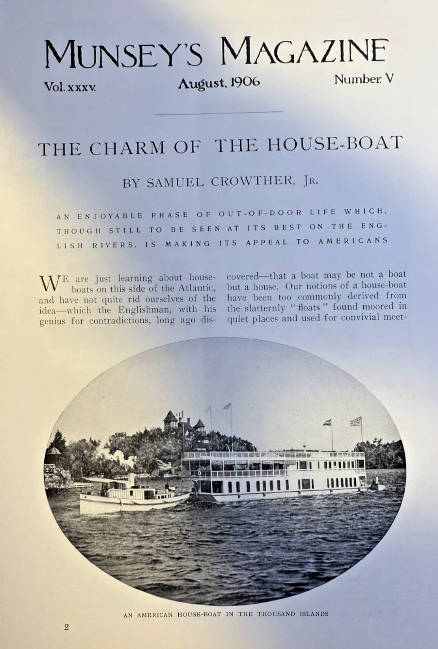 1906 Life on a Houseboat illustrated