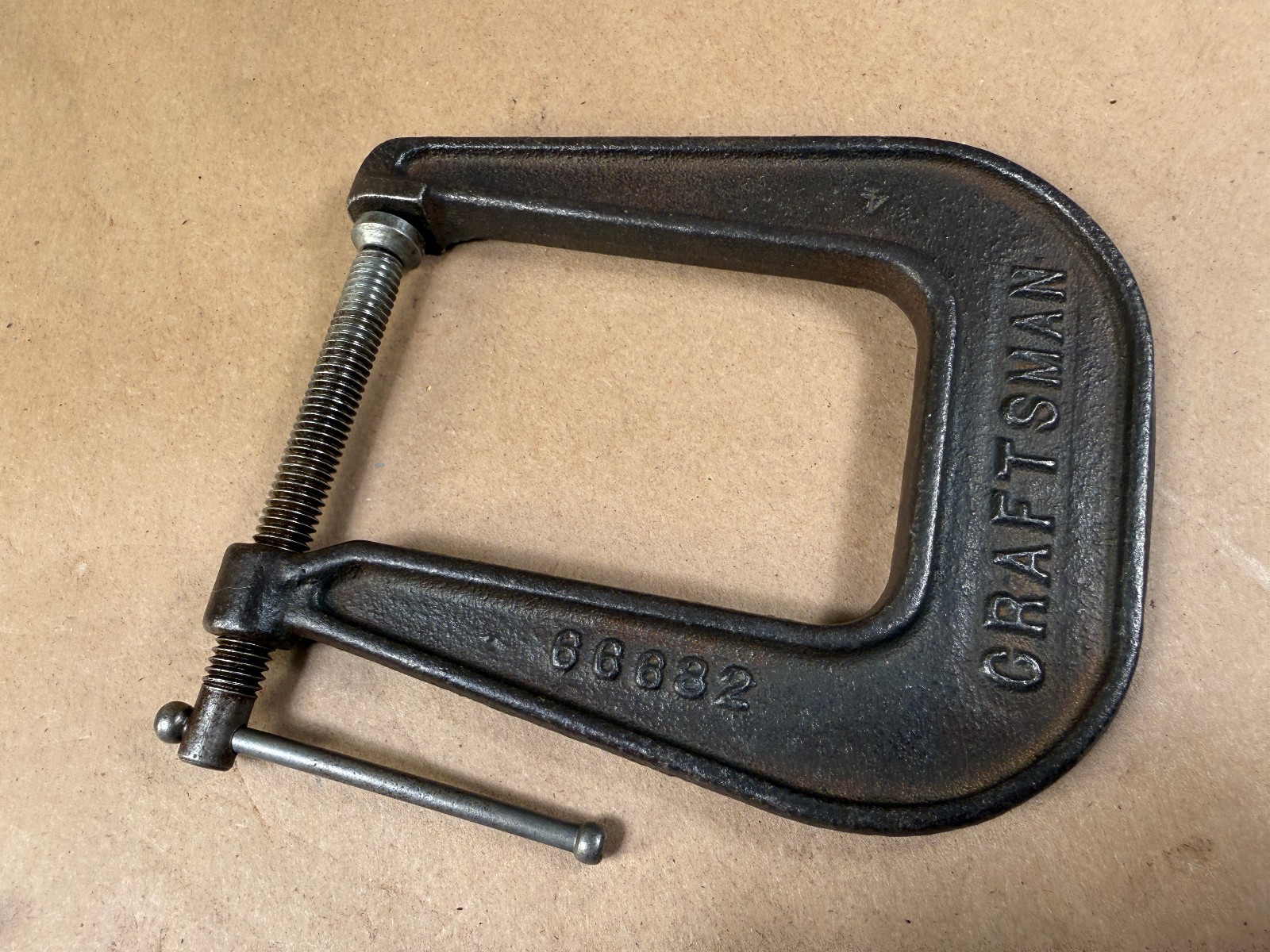 Vintage Craftsman Pearlitic 66682 Deep Throat USA Made 3’’ C-Clamp - 