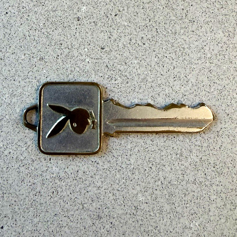 Vintage 1960s Playboy Club Chicago Membership Key Bunny Logo Hugh Hefner Vintage 1960s Playboy Club Chicago Membership Key Bunny Logo Hugh Hefner