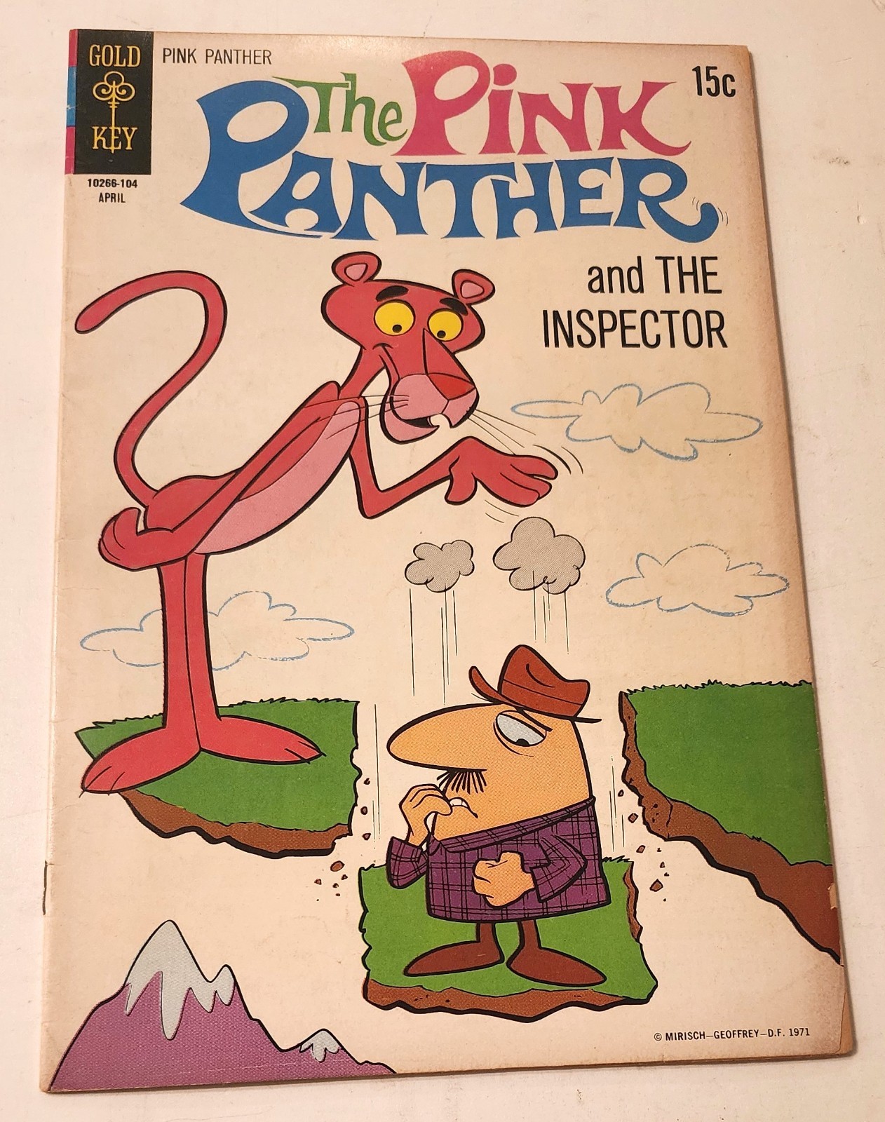 THE PINK PANTHER #1 NICE MID GRADE  1971 GOLD KEY