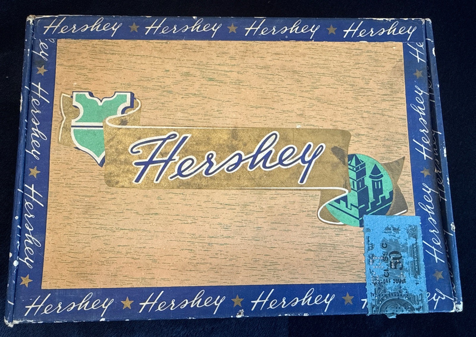 VTG Hershey Cigars 50‑Count Box – Factory 942 Mount Joy PA – 1930s–50s Havana