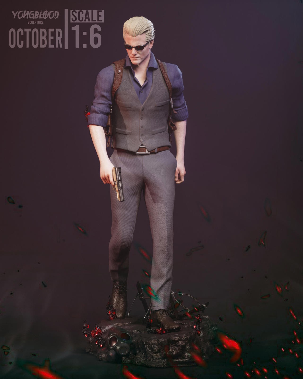 Albert Wesker Umbrella Protocol Edition  1/6 Resin Garage Kit  Unpainted