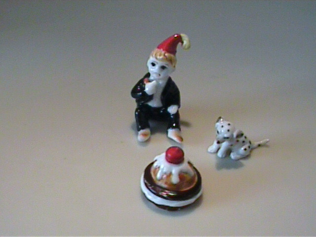 VINTAGE 1960\'S MINIATURE BONE CHINA LITTLE JACK HORNER NURSERY RHYME SET