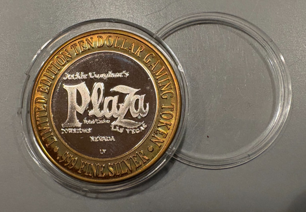 UNION PLAZA CASINO LAS VEGAS NV $10 TOKEN .999 SILVER BETTE DAVIS HOLLYWOO UNC