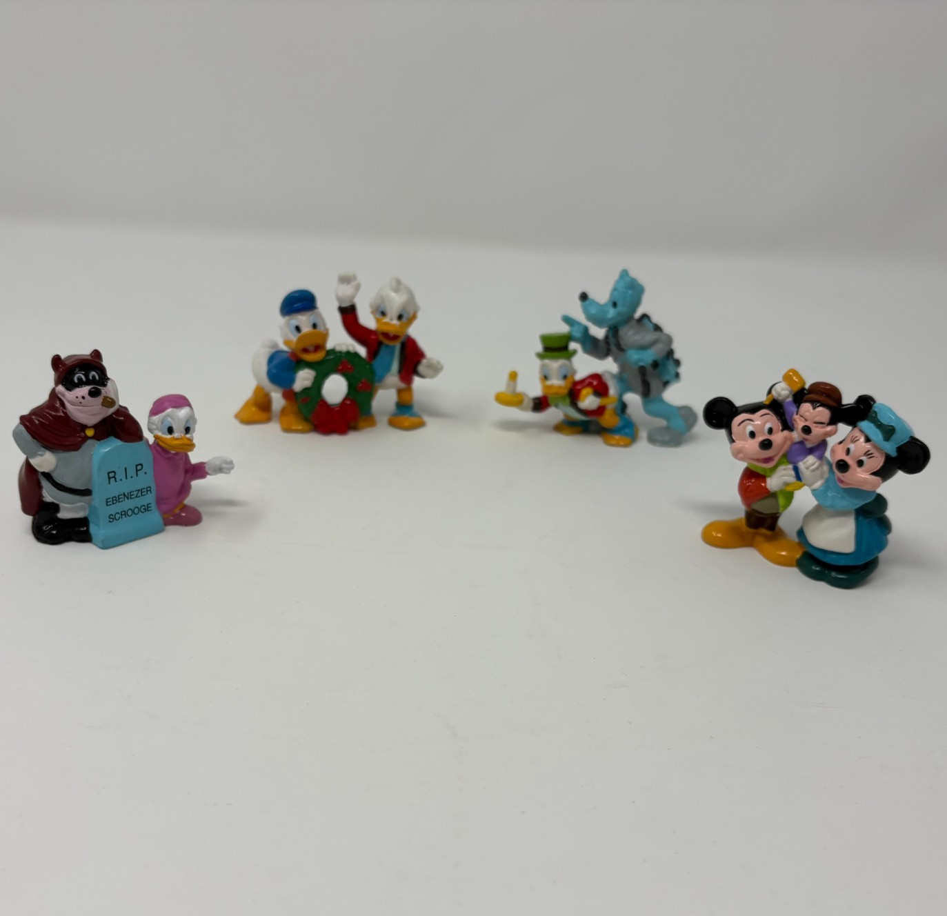 Vintage Lot of 4 Disney Applause Mickey's Christmas Carol 2