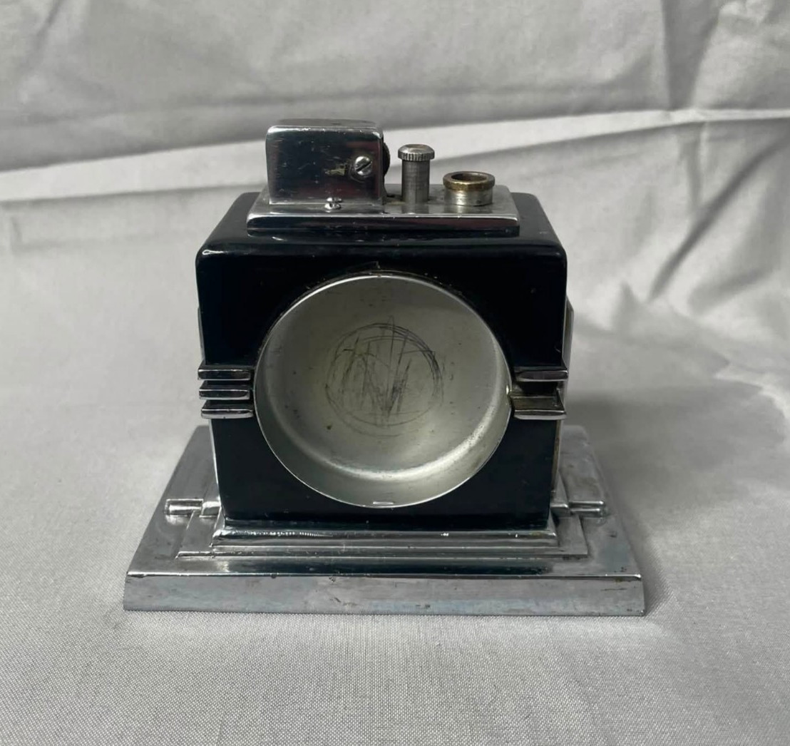 Art Deco RONSON Touch-Tip Table Lighter. Missing Watch & Wand. For Parts.
