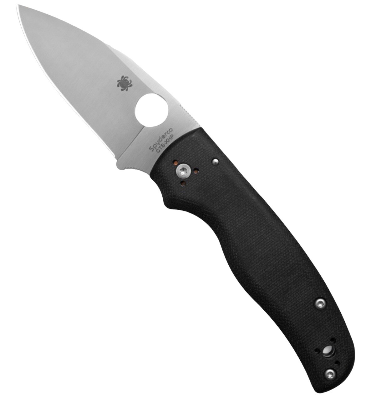 Spyderco Distributor Exclusive Shaman C229MXHPP - Black Micarta - Satin CTS XHP