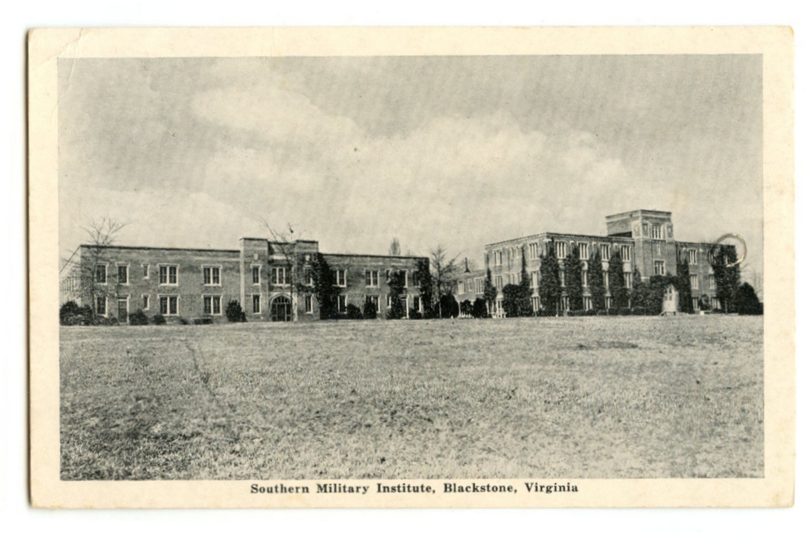 Southern Military Institute Blackstone Virginia VA Postcard