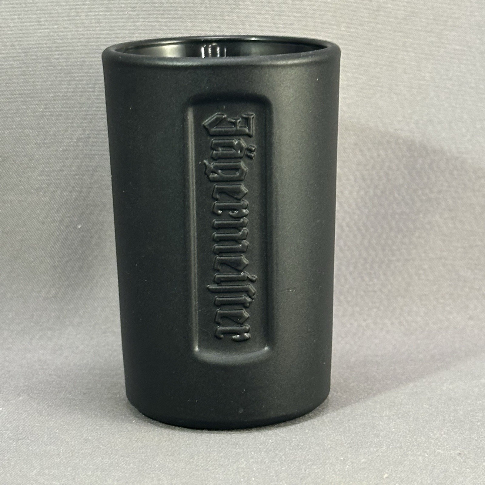 Jagermeister Black Frosted Shot Glass Jager Logo