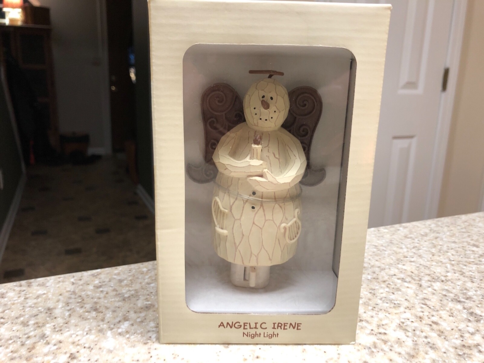 Flurryville Collection Angelic Irene 6” Night Light Snowman New in Box