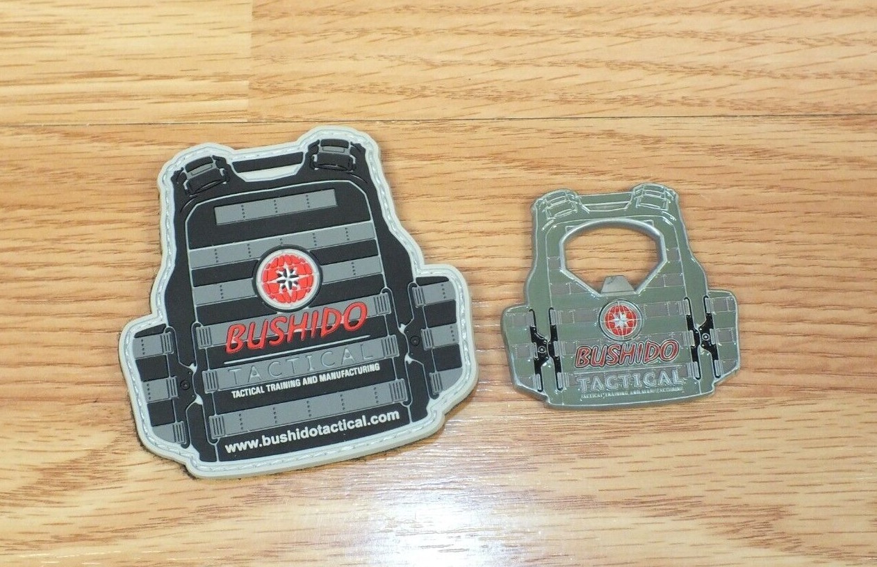Bushido Tactical Gear Collectible Hook & Loop Patch & Metal Bottle Opener Bushido Tactical Gear Collectible Hook & Loop Patch & Metal Bottle Opener