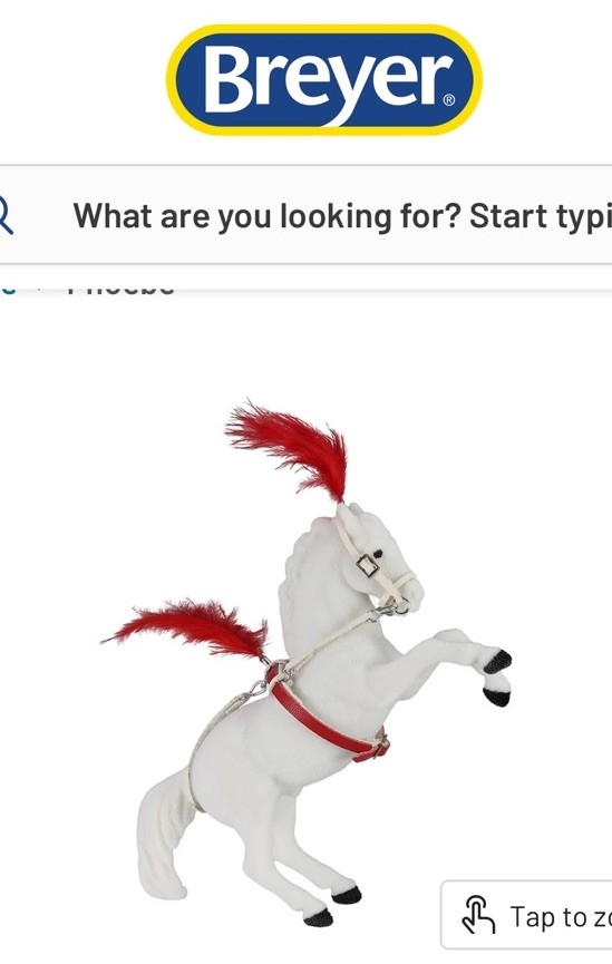 Breyer Vintage Club 2026 Stablemate SM Flocked White Circus Fighting Stallion