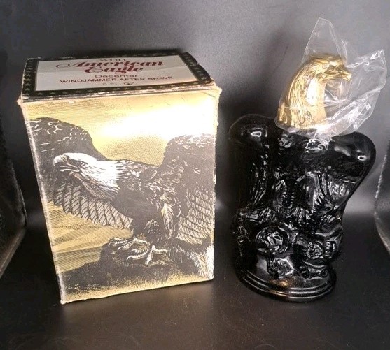 Avon American Eagle Decanter Oland After Shave Bottle 5 oz FULL BOTTLE IN BOX