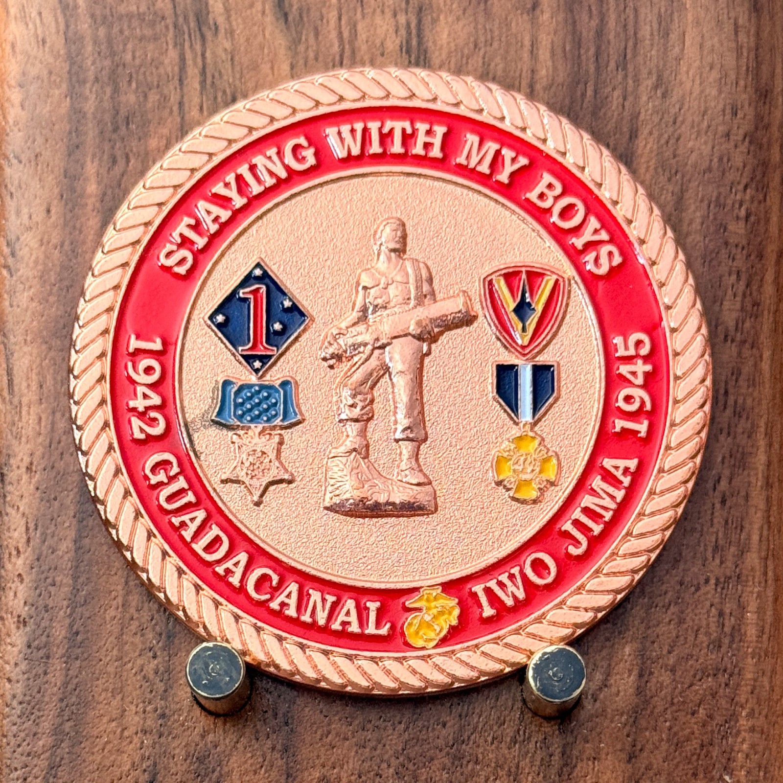 USS John Basilone DDG 122 Iwo Jima WWII Challenge Coin  W#25